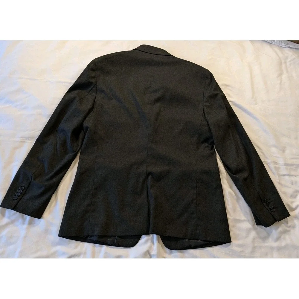 Banana Republic Blazer Mens 42R‎ Slate Gray Slim Wool Nailhead Marzotto Modern